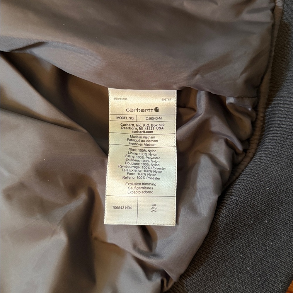 NWOT Carhartt Rain Defender Hooded Jacket - Picture 10 of 14